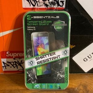 A SSENTIALS-SHATTER RESISTANT Tempered Glass Screen Guard for Samsung Galaxy S5